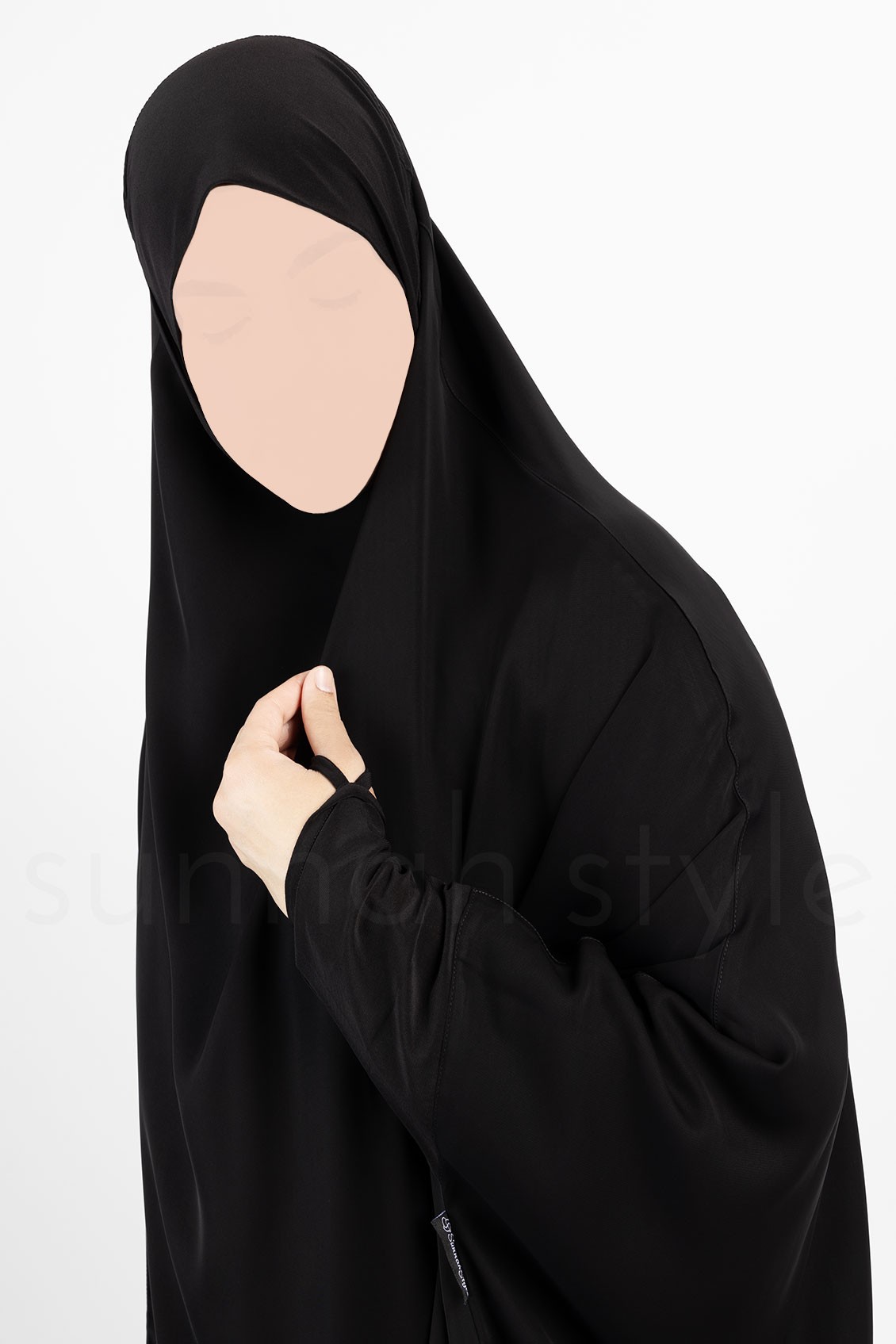 Sunnah Style Signature Jilbab Top Thigh Length Black